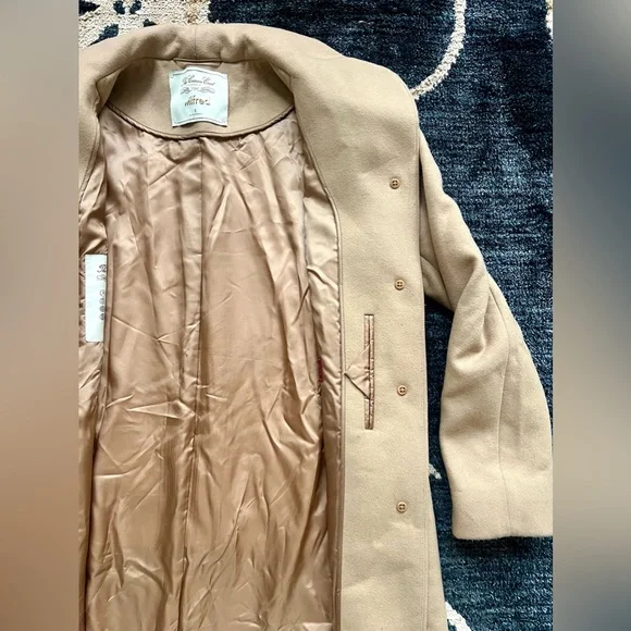 ARITZIA Wilfred The Cocoon Coat Wool Cashmere Size Small Camel Color - Picture 10 of 14